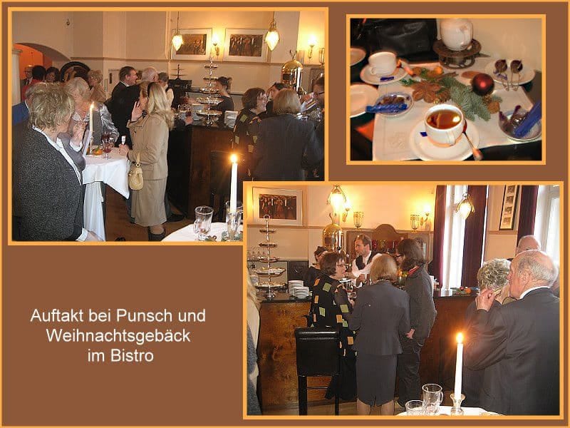Punsch und Gebäck im Bistro Punsch und Gebäck im Bistro